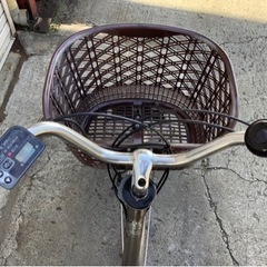 428 パナソニック新機種電動アシスト自転車vivi26インチブラウンボディー