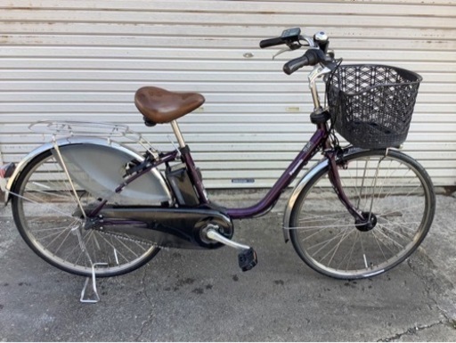 431  パナソニック新機種電動アシスト自転車vivi DX26インチパープルボディー