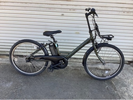 436  ブリヂストン新機種電動アシスト自転車アシスタユニ24インチカーキアルミボディー