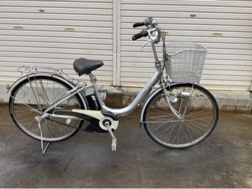 359  ブリヂストン新機種電動アシスト自転車アシスタ26インチシルバーアルミボディー