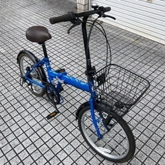【折りたたみ自転車】ほぼ未使用❗️美品❗️BAA認定車❗️外装6段変速付　LEDダイナモ　泥除け付　スペアキーあり　若林自転車　膳所店　SALE中❗️　