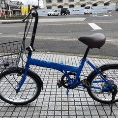 【折りたたみ自転車】ほぼ未使用❗️美品❗️BAA認定車❗️外装6段変速付　LEDダイナモ　泥除け付　スペアキーあり　若林自転車　膳所店　SALE中❗️　
