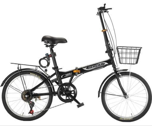【未使用品】20インチ　折りたたみ自転車　黒