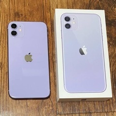(再アップ)iPhone11 128gb purple SIMロ...