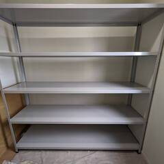 交渉中　業務用5段スチールラック★W1800×D450×H1800★　中古