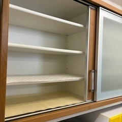 【FU630】★ニトリ 3枚扉食器棚 ダリア100 ホワイト FU630】☆ニトリ 3枚扉食器棚 ダリア100 ホワイト
