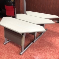 会議用テーブル　3セット　台形　折りたたみ可能