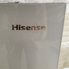 【美品】　 2ドア冷蔵庫　Hisense HR-G13B-W 2021年製　通電確認済　