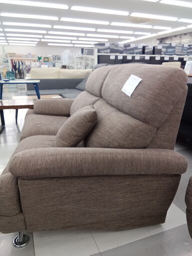 ☆ジモティ割あり☆ 2人掛けソファー ブラウン H90×D96×W170