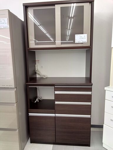 ★ジモティ割あり★ 松田家具 レンジボード  H200×D49×W90 クリーニング済み TC329