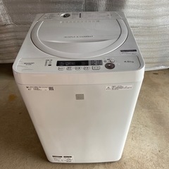 【現状品】全自動洗濯機　4.5キロ　SHARP ES-G4E6 ...