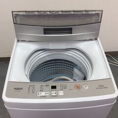7/25受渡済）JT8769【AQUA/アクア 4.5㎏洗濯機】美品 2023年製