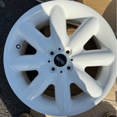R50 R52 R53 R55 R56 R57等　4H 100 ミニ　ホワイト　　7Jx17+48 100-4H 4本セット　再塗装済み　車のパーツ タイヤ、ホイール