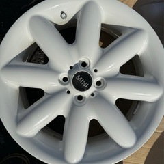 R50 R52 R53 R55 R56 R57等　4H 100 ミニ　ホワイト　　7Jx17+48 100-4H 4本セット　再塗装済み　車のパーツ タイヤ、ホイール