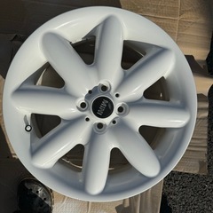 R50 R52 R53 R55 R56 R57等　4H 100 ミニ　ホワイト　　7Jx17+48 100-4H 4本セット　再塗装済み　車のパーツ タイヤ、ホイール