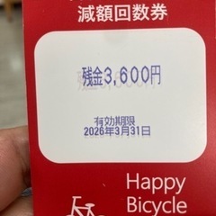 自転車駐輪場回数券