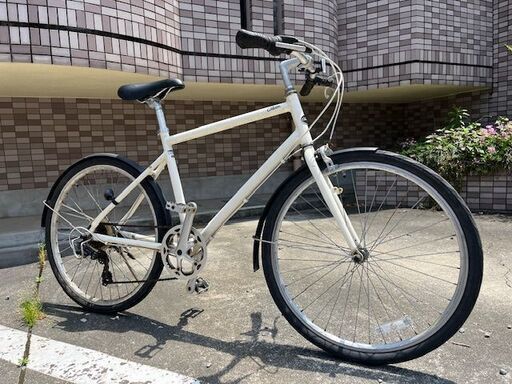 【メンテナンス済み】サイクルベースあさひ　26インチクロスバイク　Cream CS