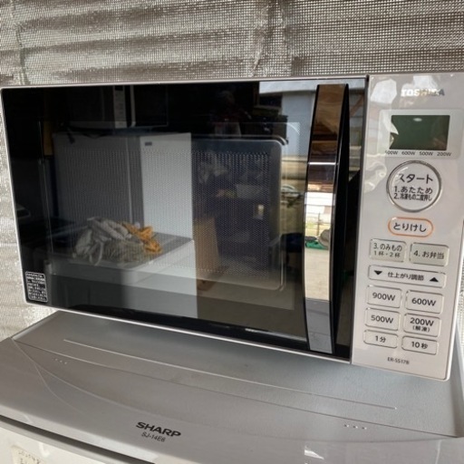 【中古品】　電子レンジ　東芝　ER-SS17B 2020年製　通電確認済