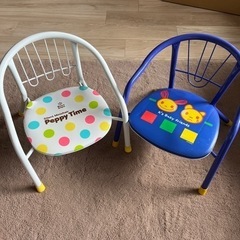 子ども用パイプ椅子(2つセット)