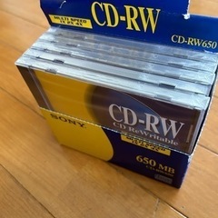 未使用 SONY CD -RW 5枚