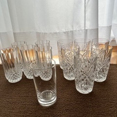 クリスタルグラス、ボヘミアグラスコップ、グラス