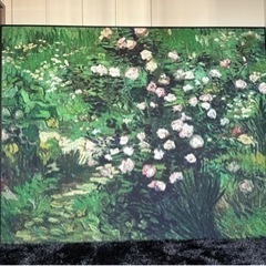 インテリア タペストリー ヴァンゴッホ バラ 大型仮縁 出展用額縁150号