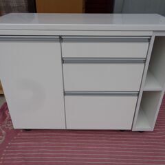 伸長式 キッチンカウンター　ホワイト　中古 楽天市場】キッチンカウンター 伸長式 カウンターテーブル レンジ台