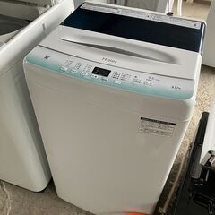2022年製！ハイアール 洗濯機 4.5kg JW-U45HK