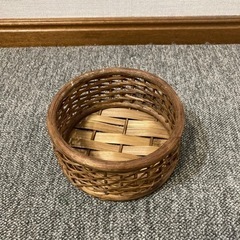 無料 ラタン　かご 編みカゴ 竹 