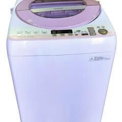 【ジ0508-7】SHARP 洗濯機 8kg ES-GV80P 2014年製