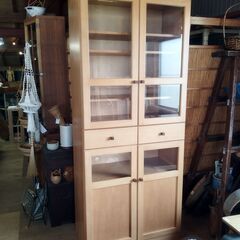 飛騨家具 日進木工 木製 食器棚 カップボード　/TJ-1782...