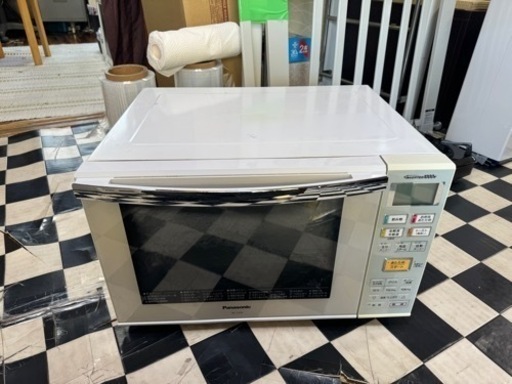 【リサイクルサービス八光】2014年製　パナソニック エレック オーブンレンジ フラットテーブルタイプ 23L ホワイト NE-C236-W