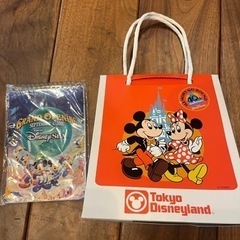 ディズニー40周年　お菓子の袋、ディズニーシーグランドオープンメモ帳