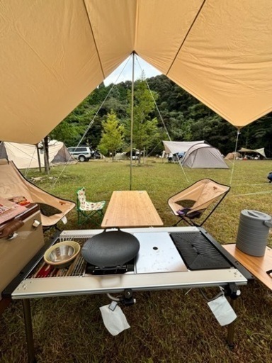 snow peak(スノーピーク） IGTフレームロング　IGTマルチファンクションテーブルロング竹
