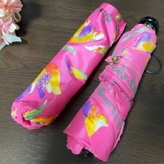 折りたたみ傘　雨傘　傘　ピンク　オーロラ AURORA