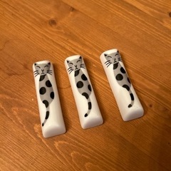 ATSUKO MATANO 箸置き3個セット　猫ねこネコ