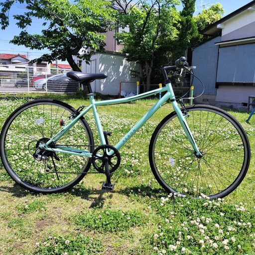 チェーン新品！ 700Cクロスバイク  ミントグリーン