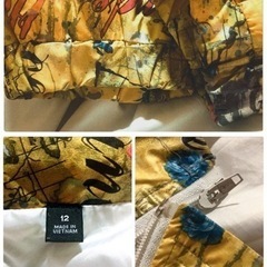 ご購入者様決定ナイロン パーカー ジャケット 黄色系 派手柄 長袖