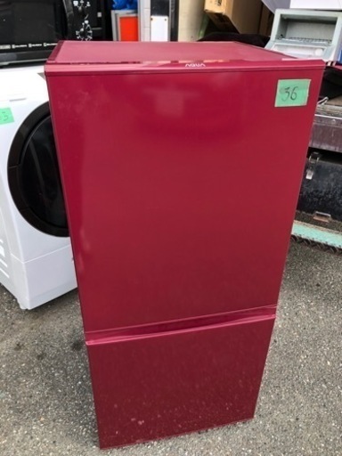 3️⃣6️⃣福岡市内配送設置無料 AQR-16F-R 冷蔵庫 ルージュ [2ドア /右開きタイプ /157L]