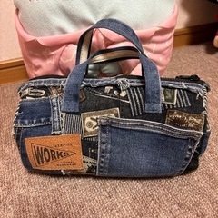 🌹新品🌹𓂃𓈒丸型デニムバッグ