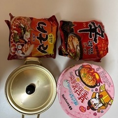 韓国ラーメンと鍋セット