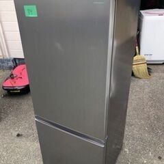 🔝3️⃣9️⃣福岡市内配送設置無料　2ドア冷蔵庫 （184L）　ARF-A18-S シルバー