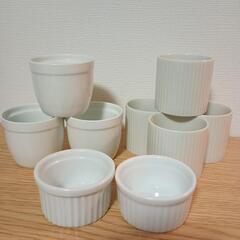 【値下げ】陶器のプリンカップとココット型9個 ホテルオークラ