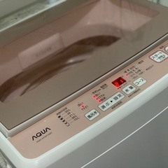 ⭐️🚗³₃✨️お届け設置無料❣️🛁【風呂水ポンプ付き】❣️水道代も節約❣️大きめの洗濯機❣️洗濯物7kg❣️✨️高年式✨️❣️(⛩京都限定特別価格❣️✨️⛩)❣️🌀洗濯機🌀👕👚💦 AQUA ✨️2019年製❣️  生活家電 洗濯機