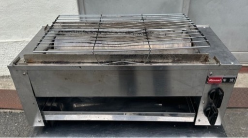 【動確済み】業務用 リンナイ ガス串焼き機 RGK-62D 都市ガス 遠赤外線グリラー 13A 焼き台 焼物 卓上型 串焼き 焼き鳥 ガスグリラー 大阪