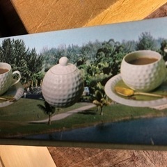 未使用★ゴルフボール型コーヒーカップセット