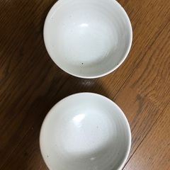 2個セット、陶器、白椀