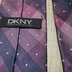 ネクタイ　DKNY　ドット柄　USED