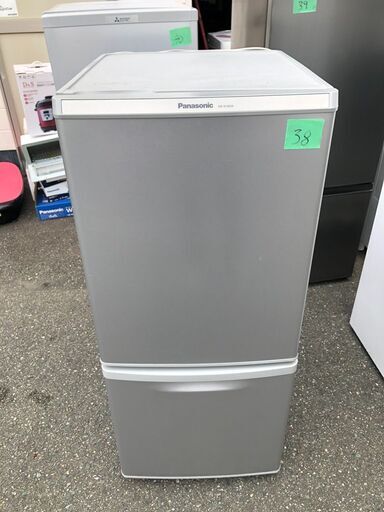 NO38！！！パナソニック Panasonic NR-B148W-S [冷蔵庫(138L 右開き) 2ドア シルバー]