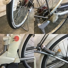 317★岐阜発　△National/ナショナル/電動アシスト自転車△24インチ/3段変速/鍵有り/充電器付き/防犯有り/ジャンク品　R5.9/15★